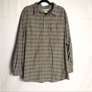 Columbia vented Omnishade plaid button front shirt